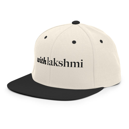 With Lakshmi - Embroidered Snapback Hat