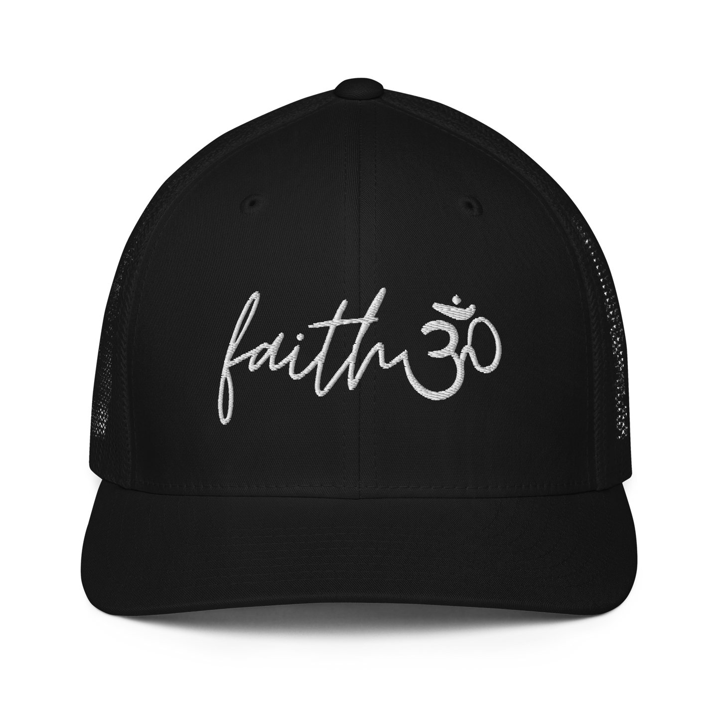 Faith Om - Embroidered Trucker Hat