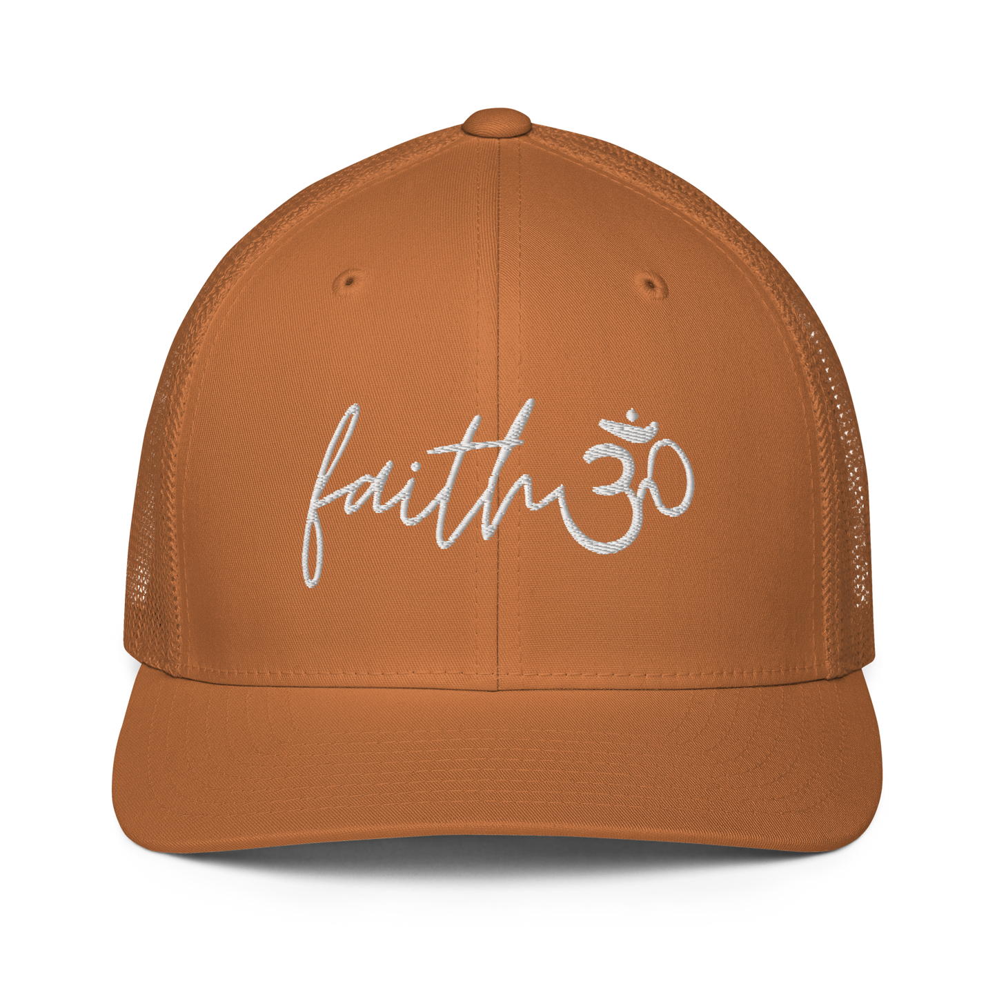 Faith Om - Embroidered Trucker Hat