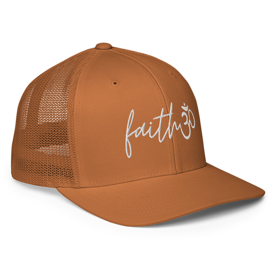 Faith Om - Embroidered Trucker Hat