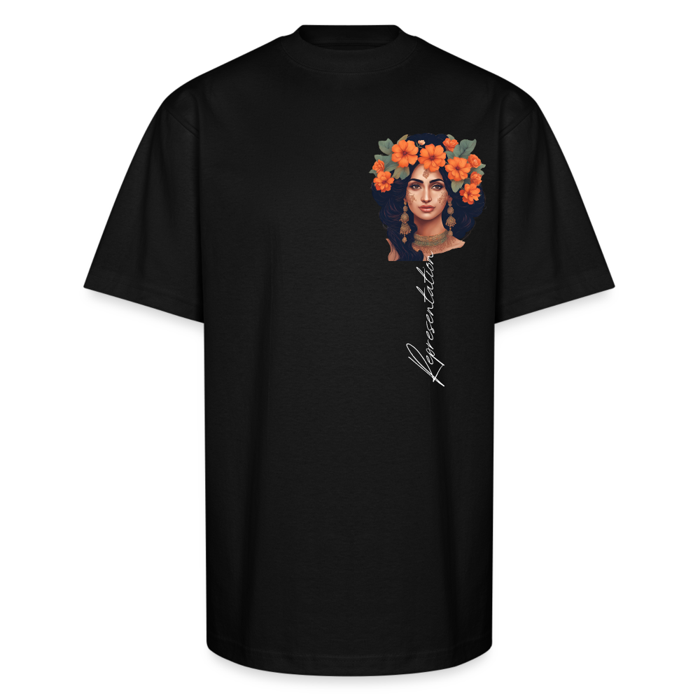 South Asian Representation - Unisex Oversized T-Shirt - black