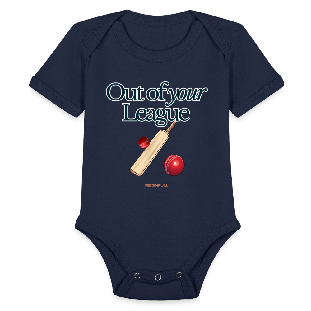 Out of Your League - Baby Onesie - dark navy