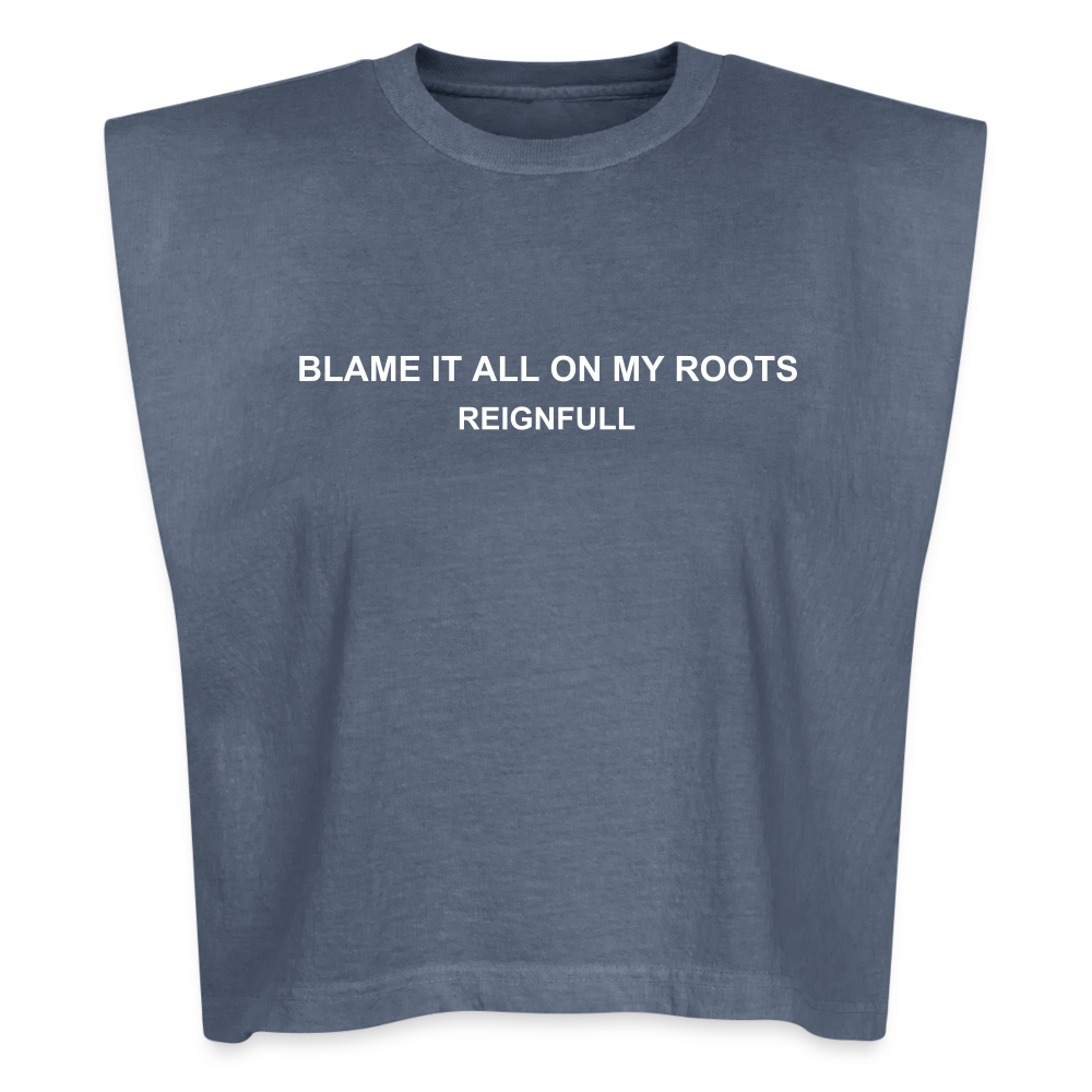 Blame It All On My Roots - Women's Muscle Tank - faded navy